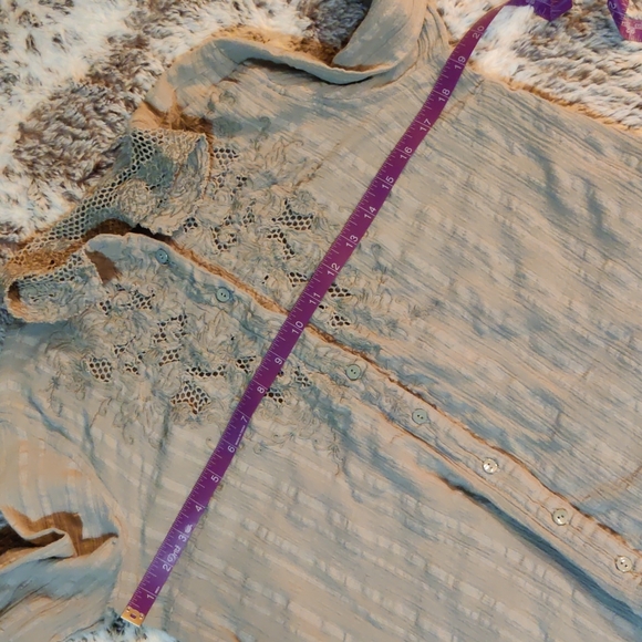 Free People Crochet Button Up - Picture 6 of 8